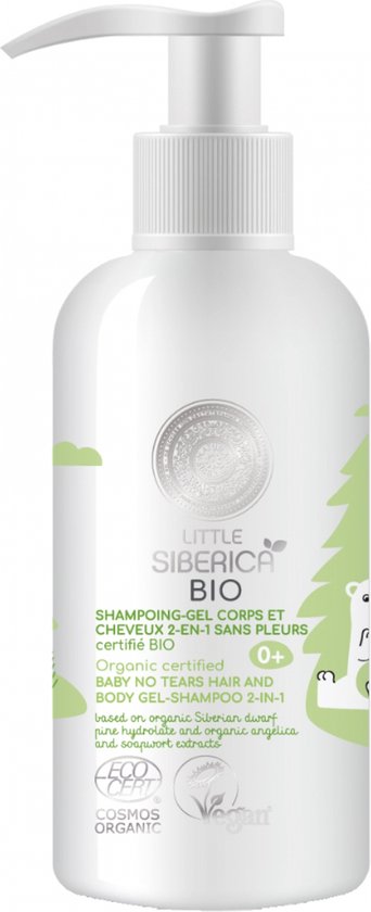 342x840-115 Natura Siberica Little Siberica Organic 2-in1 Cry-Free Shampoo-Gel Voor Lichaam en Haar 250 ml - Image 1