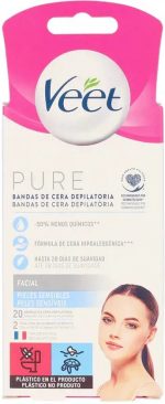 Facial Hair Removal Strips Veet Sensitive skin 20 Units - Image 4