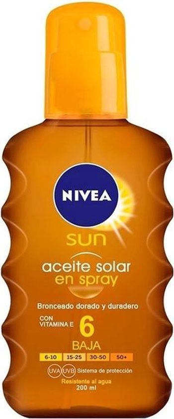 350x840-13 Nivea Sun Oil Spray Spf 6 200ml - Image 1