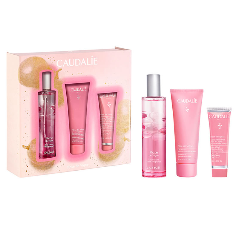 3522933028144 Caudalie Rose De Vigne Refreshing Water Spray 50ml Set 3 Pieces - Image 1
