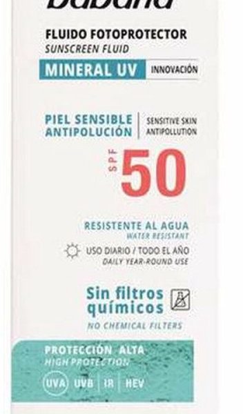 Zonnebrand Lotion Babaria Solar Mineral UV Spf 50 (50 ml)