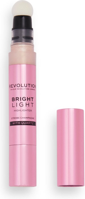 361x840-128 Makeup Revolution Bright Light Highlighter - Strobe Champagne - Image 1