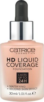 Catrice - Liquid Make-Up HD Liquid Coverage (Foundation) 30 ml 040 Warm Beige - - Image 2