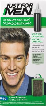 Kleurshampoo Just For Men Middelgrote kastanje (30 ml) - Image 2