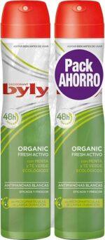 Byly Organic Extra Fresh Deodorant Spray 2x200ml