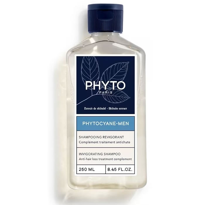 3701436915506 Phyto Phytocyane-Men Revitalising Shampoo 250ml - Image 1