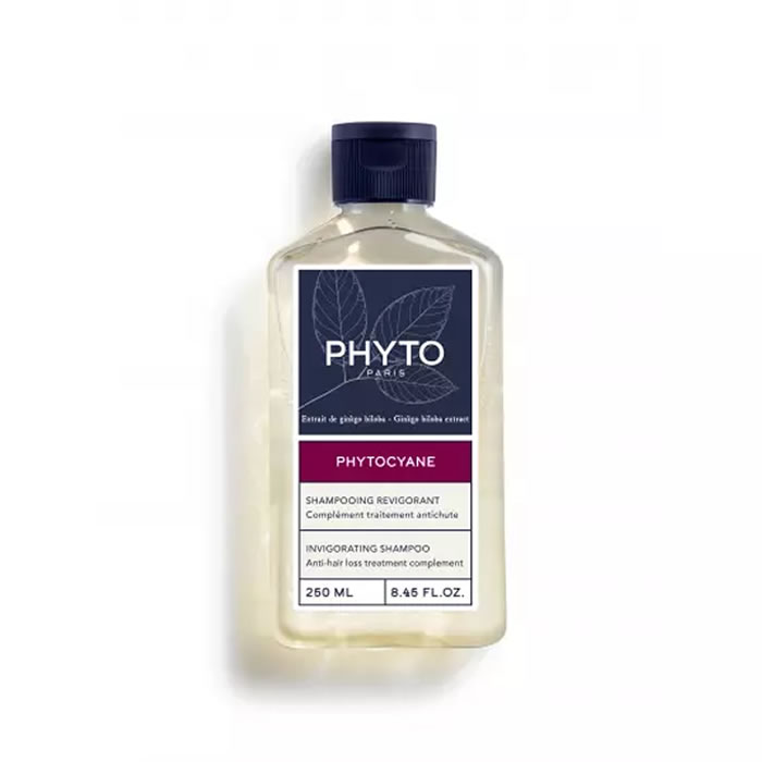 3701436915551 Phyto Phytocyane Revitalising Shampoo 250ml - Image 1