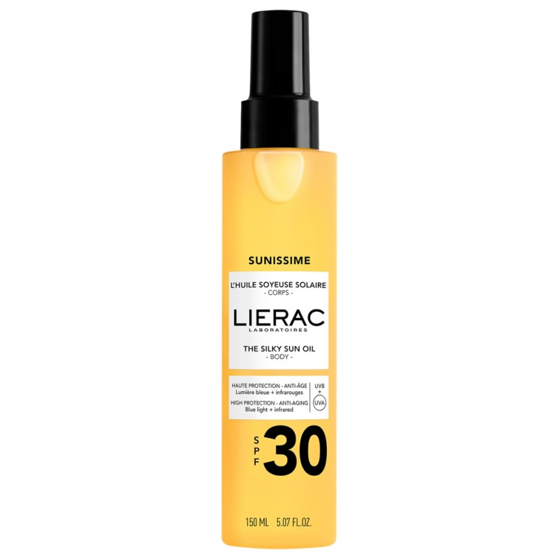 3701436917531 Lierac Sunissime Silky Sun Body Oil Spf30 150ml - Image 1