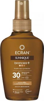 Zonnebrandolie Ecran Sunnique Broncea+ SPF 30 (100 ml) - Image 3