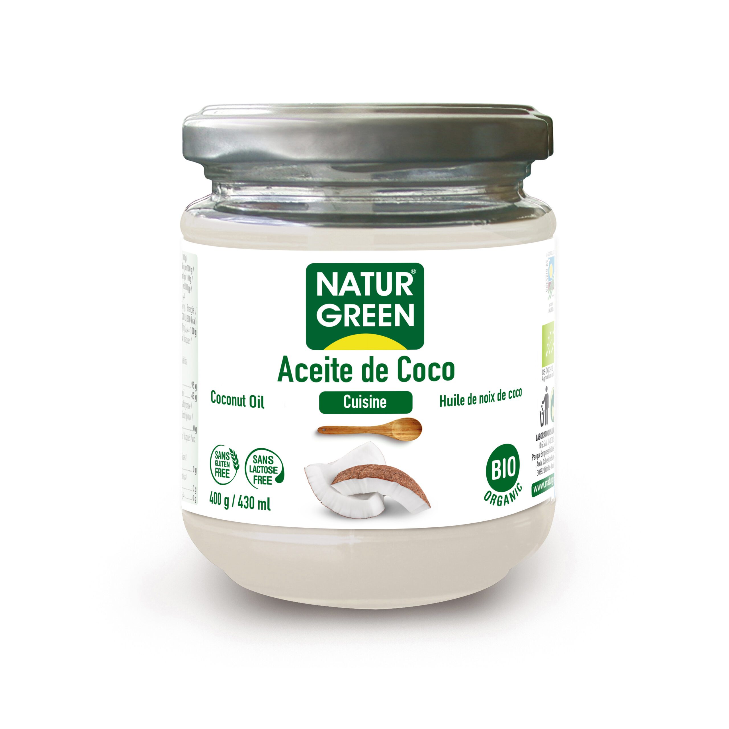 372696_943184fa837752768c0a210cd7d3408c-scaled-1 Naturgreen Aceite De Coco Suave Tarro 400g - Image 1