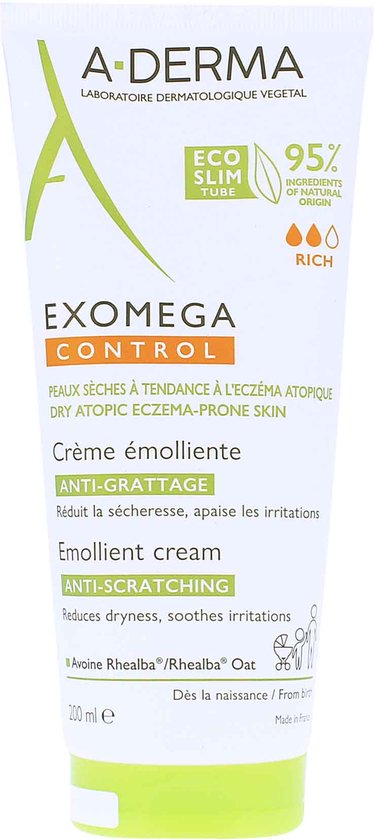 374x840-72 A-DERMA — EXOMEGA CONTROL — Jeukwerende EMOLLIËRENDE CRÈME - Image 1
