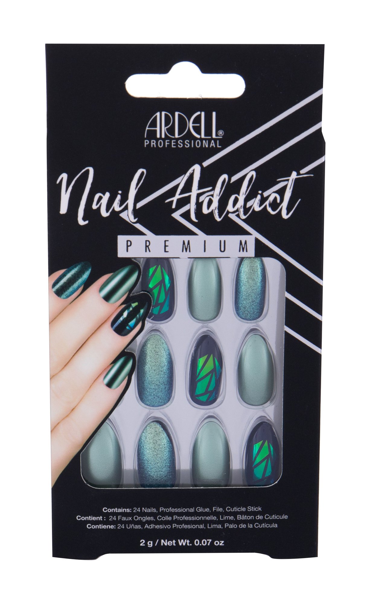 375381_700a65ea2ce7c2c30590f95b092a0be3 Ardell Nail Addict Green Glitter Chrome 1 U - Image 1