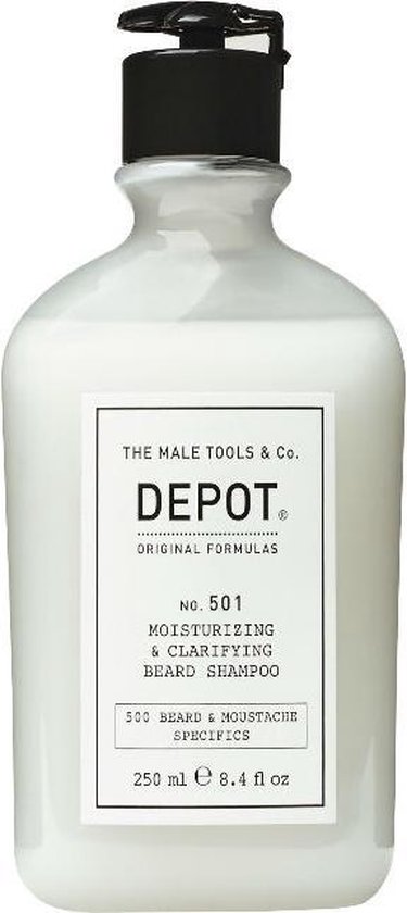 375x840-60 Depot 501 Moisturizing & Clarifying Beard Shampoo 250ml - Image 1