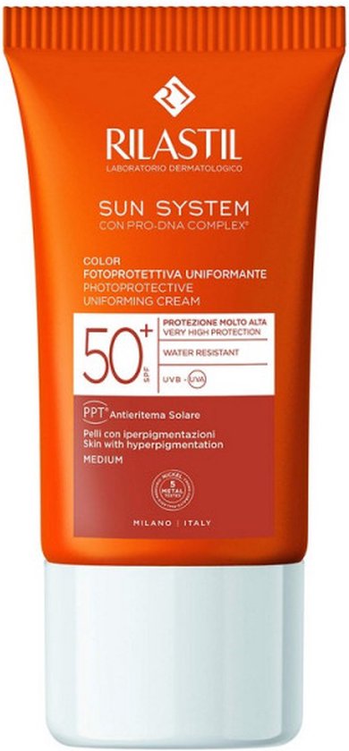 390x840-45 Zonnebrandcrème met Kleur Rilastil Sun System Spf 50+ (50 ml) - Image 1