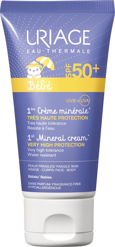 391x840-23 Zonnebrandcrème voor kinderen Sun Baby Mineral New Uriage Spf 50+ (50 ml) - Image 1