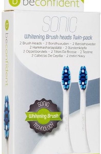 Beconfident Sonic Toothbrush Heads Whitening White Set 2 Pcs