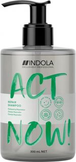 Indola Act Now! Repair Shampoo 300ml - Normale shampoo vrouwen - Voor Alle haartypes