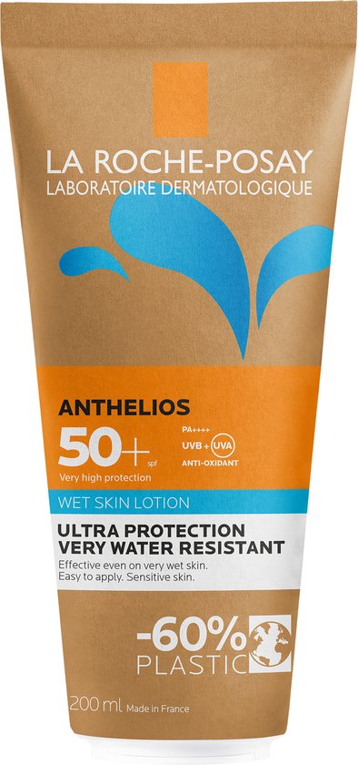 394x840-41 La Roche-Posay Anthelios Wetskin gel zonnebrand SPF50+ Eco-tube 200ml ook geschikt op natte huid - Image 1
