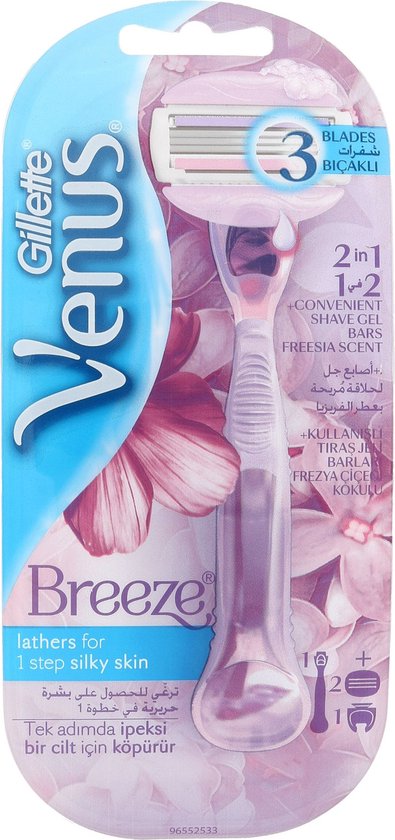 395x840-81 Gillette - Venus Breeze shaver + 2 heads (L) - Image 1