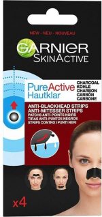 Pure Active Carbon Anti-blackhead Strips 4 Units By Garnier 10 G