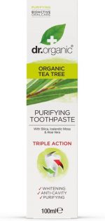 Dr Organic Tea Tree Purifying Toothpaste 100ML