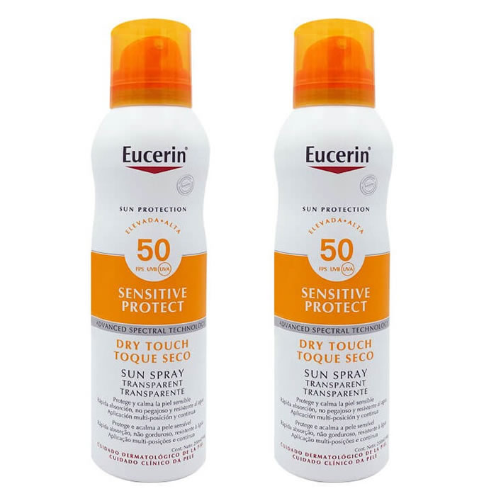 4005800327100 Eucerin Sun Spray Oil Control Dry Touch Fp50 2x200ml - Image 1