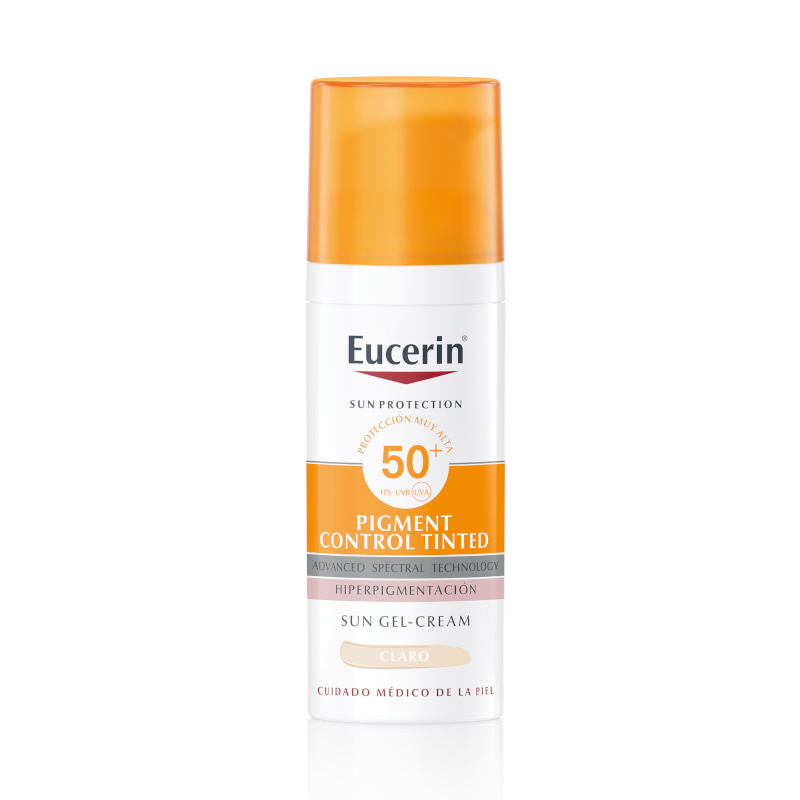 4005800341137 Eucerin Sun Face Pigment Control Fluid SPF50+ Tinted Light 50ml - Image 1