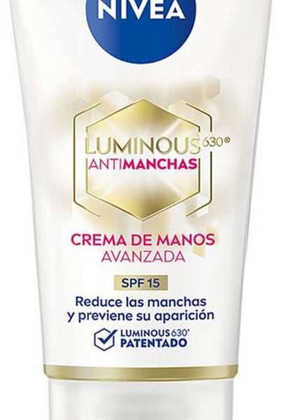 Anti-Donkere Vlekken Handcrème Nivea Luminous 630º Spf 15 (50 ml)