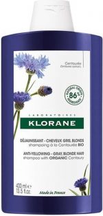 Klorane Haar Centaurée Anti-Yellow Shampoo Wit/Grijs Haar 400ml - Image 2