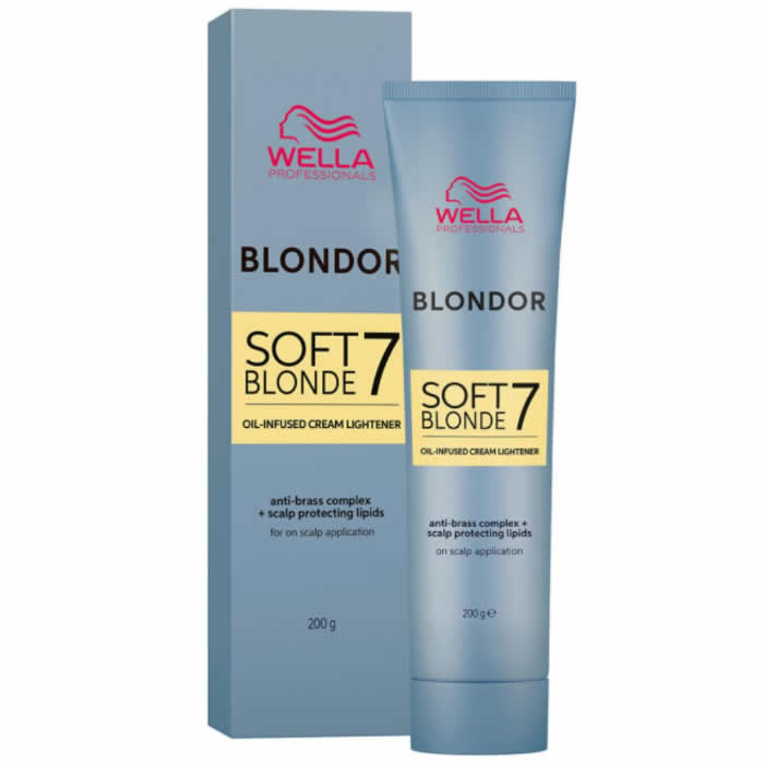 4064666578934 Wella Blondor Soft Blonde 7 Oil Infused Cream Lightener 200g - Image 1