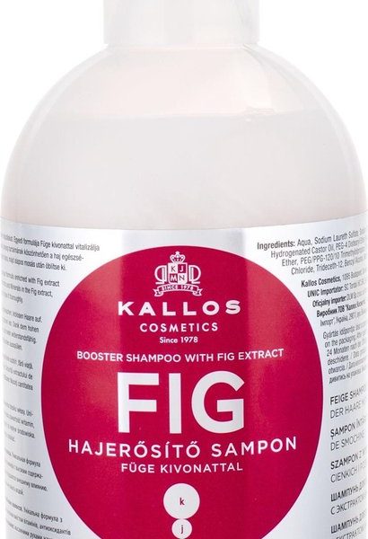 Kallos - Fig Shampoo ( Weak and Damaged Hair ) - 1000ml