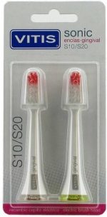 Vitis Spare Part Electric Toothbrush For Delicate Gums 2 Units