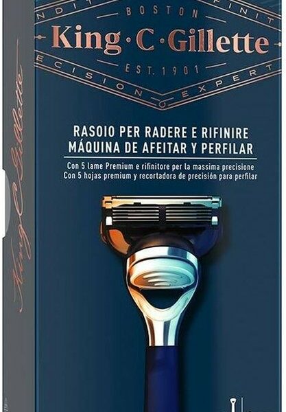Manual shaving razor King C Gillette Gillette King Blue