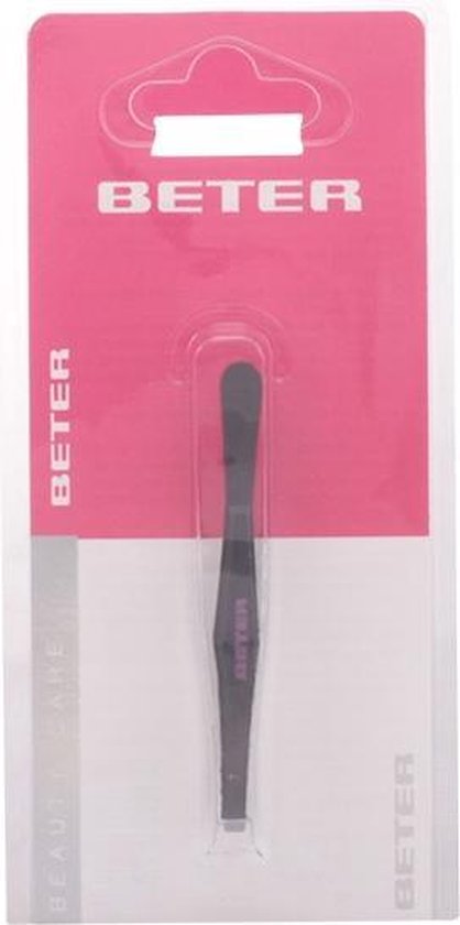 418x840-60 Beter - TWEEZERS with straight tip black steel 1 pz - Image 1