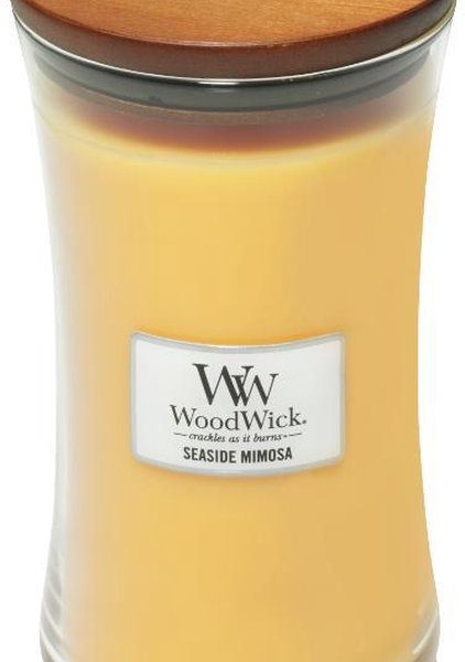 WoodWick Hourglass Large Geurkaars - Seaside Mimosa
