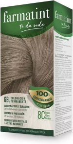 Permanent Dye Farmatint 8c-Rubio Claro Ceniza Gel - Image 3