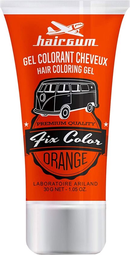 431x840-100 Hairgum Fix Color Hair Coloring Gel Orange Ref 022400222 30ml - Image 1