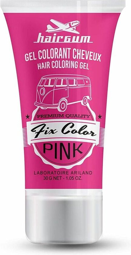 432x840-27 Niet-permanente kleur Hairgum Fix Color Roze Styling Gel 30 ml - Image 1