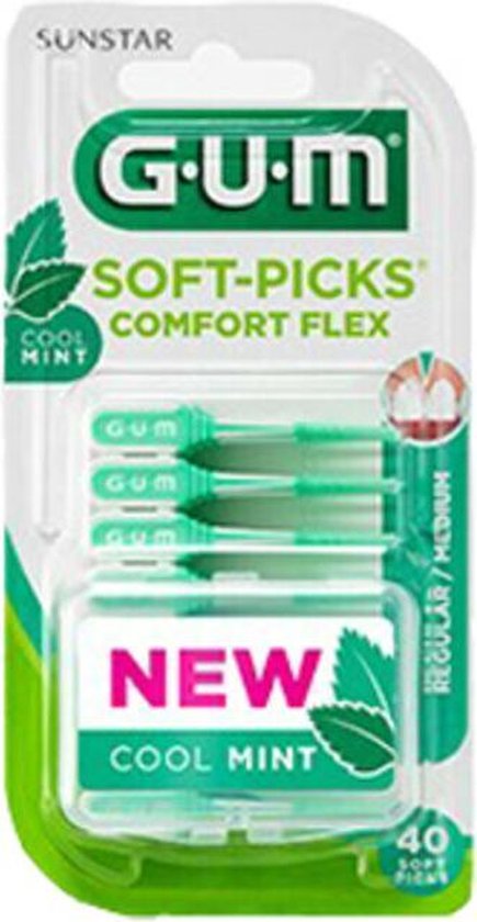 435x840-72 GUM Soft Picks Comfort Flex regular mint - 40st - Image 1