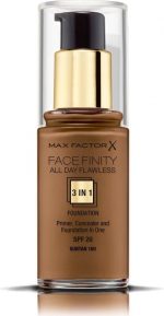 Facefinity All Day Flawless 3 In 1 Primer, Concealer And Foundation By Max Factor #100-suntan