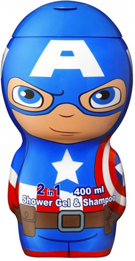 436x840-44 Marvel Air-Val Capitan America Gel y Champu 2d400 - Image 1