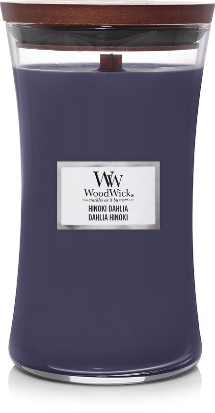 438x840-102 WoodWick Hinoki Dahlia Large Candle - Image 1