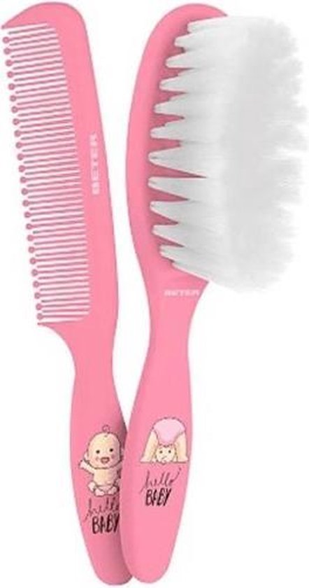 442x840-41 Child's Hairedressing Set Beter Peine Bebe Rosa (2 pcs) 2 Pieces - Image 1