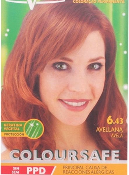 Coloursafe Permanent Hair Color By Natur Vital #6.43-hazelnut