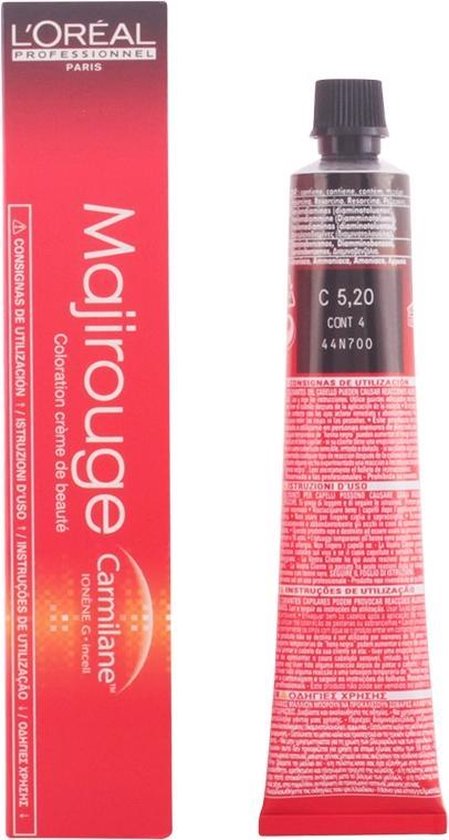 449x840-15 Majirouge Carmilane Permanent Hair Color By L'oreal #5.20-50ml - Image 1
