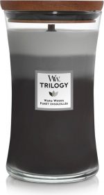 WoodWick Hourglass Large Trilogy Geurkaars - Warm Woods