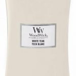 WoodWick Hourglass Large Geurkaars - White Teak