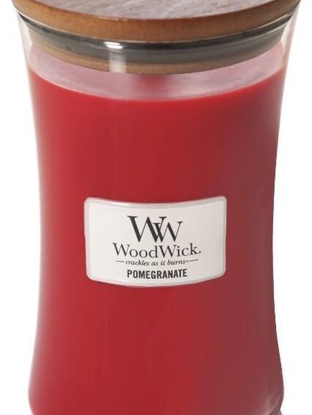 WoodWick Hourglass Large Geurkaars - Pomegranate