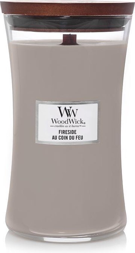 451x840-116 WoodWick Hourglass Large Geurkaars - Fireside - Image 1