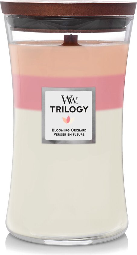 454x840-105 WoodWick Geurkaars Large Trilogy Blooming Orchard 611 gr - Image 1